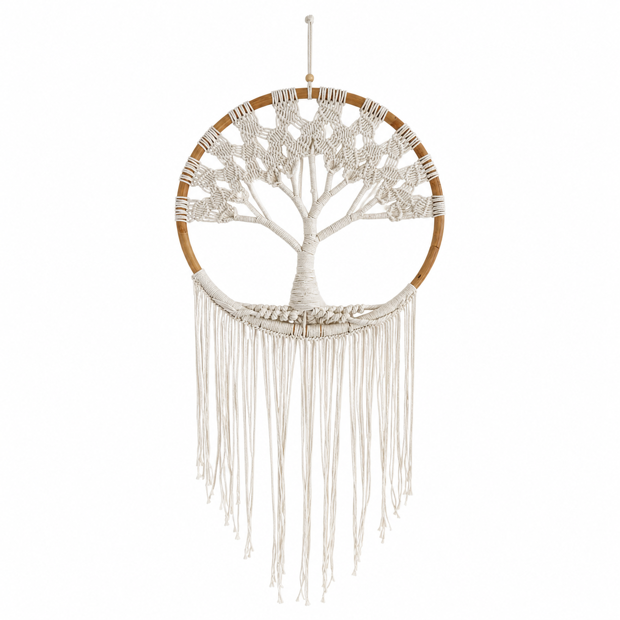 Boho Makramee Wandbehang „Baum des Lebens“ – Handgemacht | 120 cm